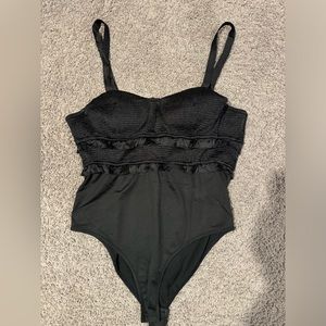 White Birch Black Bodysuit 2XL NWOT